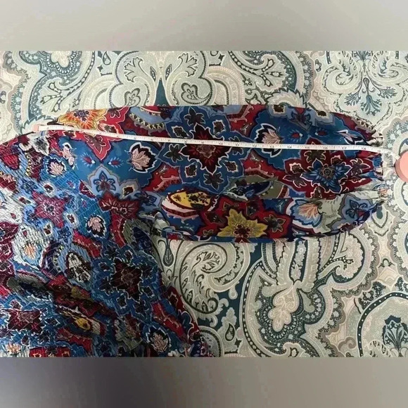 Harlow & Rose Dress Women’s Size Medium Smocked Modest Prairie Boho Peasant - Picture 11 of 12